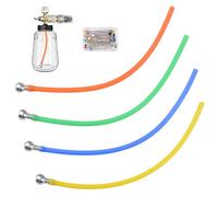 UFURMATE Colorful Foam Cannon Orifice Kit, 4Pcs Foam Cannon Straw with 4Pcs Stainless Steel Weighted Filter Balls Replacement Dip Tubes Kit for Most Foam Lances