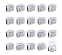 UFURMATE Curtain Clips for Adjusting Length,20Pcs Multi-Purpose Snap-on Curtain Shortening Tool Strong Invisible Hem Holder No Sew Shorten Solution (Clear)