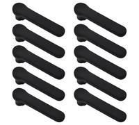 UFURMATE Door Handle Covers, 10Pcs Matte Black Door Knob Covers Silicone Door Handle Glove Covers Anti-Static Safety Door Knob Protector for Flat Square Door Levers