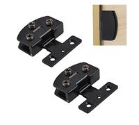 UFURMATE Door Hinge, 2Pcs Unilateral Adjustable Glass Door Clamp Hinges Zinc Alloy Side-Mount Pivot Hinges 90 Degree Black Clip Hinge Replacement Parts for 5-8mm Frameless Glass