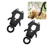UFURMATE Frog Clip, 2PCS Space Aluminum Locking Dog Leash Buckle Quick Release Buckle Rust Resistant Dog Leash Clasp 360 Degree Swivel Clip for Linking Pet Collar