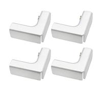 UFURMATE Glass Connector, 4Pcs Aluminum Alloy Glass Clamp 2 Way Glass Connectors Rimless Clip Holder for Fixing DIY Fish Tank, Glass Wind Guard, Glass Display Cabinet, for 4-7mm Thickness