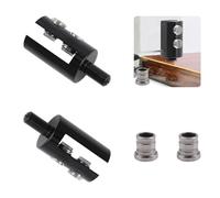UFURMATE Glass Door Hinges Clamp, 2Pcs Frameless Glass Door Pivot Hinges Glass Cabinet Door Clips with Pin Adjustable Brass Clamp Hinge Replacement Kit for 5-6mm Glass Door