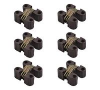UFURMATE Hidden Hinges, 6PCS Plastic Folding Invisible Barrel Cross Hinge 180 Degree Cross Hinge Invisible Concealed Cross Door Hinge Furniture Hardware