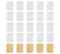 UFURMATE Key Hole Cover Plate, 25Pcs Iron Repair Escutcheon Door Lock Covers Self Adhesive Door Lock Repair Plates Decorative Door Lock Hole Cover Plates(Silver,65 * 45mm)