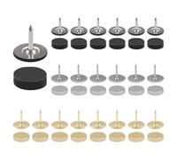 UFURMATE Magnetic Push Pins, 60Pcs Mix Color Pushpins Poster and Photo Hangers Magnetic Thumbtacks for Cork Board Metal Pushpin to Dispay Photo (Black,Gold,Silver)