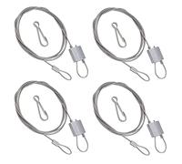 UFURMATE Rope Hanger, 4 Set 1M/3.28 Ft Stainless Steel Ceiling Light Hanging Wires Adjustable Wire Ropes Light Suspension Cables Kit for Growing Light