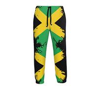 Ufuson Jamaican Jamaica Flag Jogger Sweatpants for Men,Retro Jogger Pants Outfit Funny Sports Trousers Casual Workout Pants