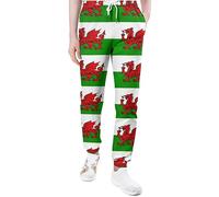 Ufuson Welsh Flag Wallpaper Sweatpants for Men Yoga Athletic Lounge Jersey Trousers with Pockets