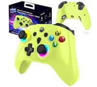 Ugame Wired Game Controller for Xbox Series X/S, Xbox One, PS4, Switch, PC,with Back Paddles, 1000Hz Polling Rate, Turbo, RGB Light - Compatible with Multiple Platforms (Green)