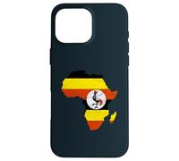 Uganda Flag Africa Continent Silhouette Gift for Ugandans Case for iPhone 16 Pro Max