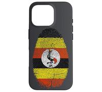 Uganda Flag Fingerprint It is in my DNA Gift for Ugandans Case for iPhone 16 Pro