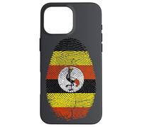 Uganda Flag Fingerprint It is in my DNA Gift for Ugandans Case for iPhone 16 Pro Max