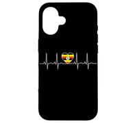 Uganda Flag Heartbeat It is in my DNA Gift for Ugandans Case for iPhone 16