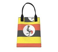 Uganda Flag Lunch Bag Box for Travel Picnic Hiking Flag Insulated Cooler Tote Food Container Bags for Women Men Adult Kids