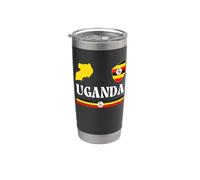 Uganda Flag, Ugandan Flag, Uganda Stainless Steel Insulated Tumbler