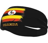 Uganda Ugandans Flag Headband Sports Sweatbands for Men Women Workout Athletic Running Yoga Basketball Gym Unisex Hairband Wristbands