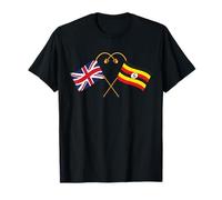 Ugandan Heritage UK Uganda British Flag Uganda Flag T-Shirt