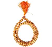 UGANTA Devadaru Malai | Devadaru Original Malai | lab certificate Wood Necklace For Prayer Puja Jaap Meditation | Ideal For Men and Women | Bead Size 8mm Wood Necklace