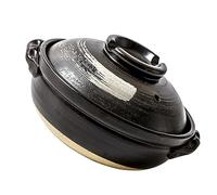 UGCER Ceramic Stew Pot Japanese Heat Resistant Clay Casserole Stew Soup Earthenware Hot Pots with Lid for Cooking Delectable Soups,900ml