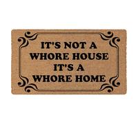 ugdgvco It's Not A House It's A Home 16x24 Inch Welcome Large Front Door Mat Outdoor Entrance Funny Merry Christmas Doormats
