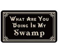 ugdgvco What are You Doing in My Swamp Funny Welcome 16x24 Inch Doormat for Entrance Way Indoor Floor Rug Doormat