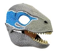 UGDOUS Dinosaur Natural Latex Halloween Cosplay Dino Raptor Dinosaur(Blue)