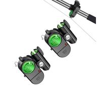 UGDOUS Fishing Bite Alarm with LED Light and Sound, Clip-On Sensitive Electronic Fishing Rod Alarm, Suitable for Fishing Rods, Portable Bite Sensor, Smart Fishing Rod Bell Alarm(2pcs)