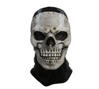 UGDOUS Halloween Horror Ghost Skull Mask Call of Duty MW2 Latex Headgear Helmet Cosplay Perform Party(Skull C-Tongue)
