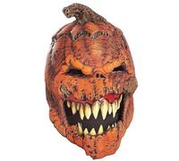 UGDOUS Halloween Latex Mask Skull Mask Horror Decoration Full Head Helmet Movable Jaw Masque Gifts Party(Green exorcist)