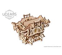 UGEARS 3D Model Kit Board Games Playing Card Box Deck Box Wooden Box Wooden Construction Kit Dice Games Card Games for Adults Model Making Set Game Accessories Wooden Board Game Accessories