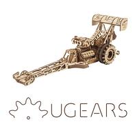 UGEARS 70174 Top Fuel Dragster Car Mechanical Wooden Model Kit