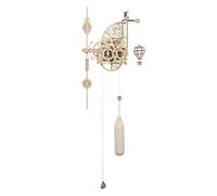 Ugears Aero Clock Wooden Mechanical Model Golden