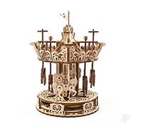 Ugears Carousel Wooden Mechanical Model Construction Game Golden Kids