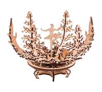 Ugears Flowers Wooden Mechanical Model Construction Game Golden