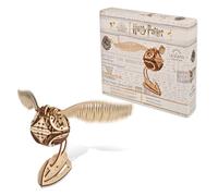 UGEARS Golden Snitch Harry Potter 3D Puzzle - Wooden Model Kits for Adults to Build - Flapping Wings on a Spring Drive and I Open at the Close Stand - Quidditch Collectible, Magical Gift
