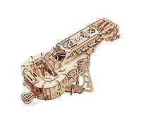 UGEARS Hurdy Gurdy 3D Wooden Puzzle - Musical Instrument Wooden Mechanical Model Kit to Build - DIY Puzzle Medieval Music - Brain Teaser Building Set for Adults and Kids