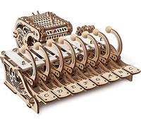 UGEARS Mechanical Celesta 3D Puzzle - Musical Instrument 3D Wooden Model Kits for Adults to Build - DIY Piano Building Set with Programmable Drum and Plates - 3D Wooden Puzzles for Adults - 573 Pcs
