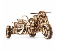 UGears Scrambler UGR-10 Motor Bike & sidecar 3D Mechanical Model Kit UGR70137