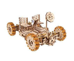 UGEARS NASA Lunar Rover 3D Puzzle - Moon Buggy Wooden Model Kits for Adults to Build - Self-Propelled 1:15 Scale Lunar Vehicle DIY Kit - 3D Wooden Puzzles for Adults Gift for Fathers Day - 319 Pcs