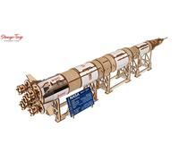 UGEARS NASA Saturn V 3D Puzzle - Space Ship Wooden Model Kits for Adults to Build - Wooden Puzzles for Adults Space Shuttle Building - Rocket Ship Wood Puzzle Christmas Crafts For Adults - 500 Pcs