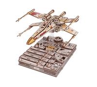 UGEARS Star Wars™ Luke Skywalker`s X-Wing Starfighter™ 3D Puzzle - Wooden Model Kits for Adults to Build Star Wars Gifts for Men for Birthday - 3D Wooden Puzzles for Adults Building Set 455 Pcs