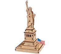 UGEARS Statue of Liberty 3d Puzzles for Adults - Model Building Kits Wood Puzzle Hobbies for Men - Rompecabezas 3d Para Adultos - Wooden Model Kit to Build
