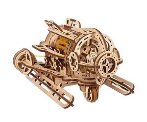UGEARS Steampunk Submarine - Ugears Wooden 3d Puzzles for Adults - Mechanical Wood Model - Brain Teaser Unique Puzzles - Educational and Creative Building Sets for Adults - Wood Puzzle Building Kits
