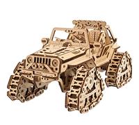 UGEARS Tracked Off-Road Vehicle - 3D Wooden Puzzles for Adults Off-Road ATV Model Car Kit - All-Terrain Building Set with Track System -3D Wooden Model Kits for Adults to Build for Birthday - 423 Pcs