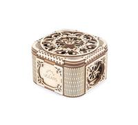 Ugears Treasure Box Wooden Mechanical Model Construction Game Golden