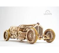 UGears U-9 Grand Prix Car Wooden Moving Mechanical Model Kit - UGR70044