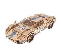 UGEARS UGT-24 Endurance Racer 3D Puzzle - 1:12 Scale Mechanical Wooden Model Kits for Adults to Build - Sports Car Model Building Kits - Advanced Level Racing Car 3D Wooden Puzzles for Adults 970 Pcs