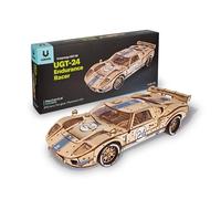 UGEARS UGT-24 Endurance Racer 3D Puzzle - 1:12 Scale Mechanical Wooden Model Kits for Adults to Build - Sports Car Model Building Kits - Advanced Level Racing Car 3D Wooden Puzzles for Adults 970 Pcs