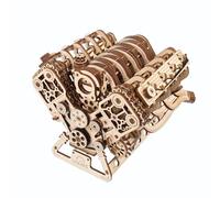 UGEARS V8 Engine Model Kit - Advanced 3D Wooden Puzzles for Adults - DIY Kits for Adults Gifts for Engineers - 3D Puzzle Model Engine Kit for Father's Day, Birthdays, Christmas - 776 Pcs